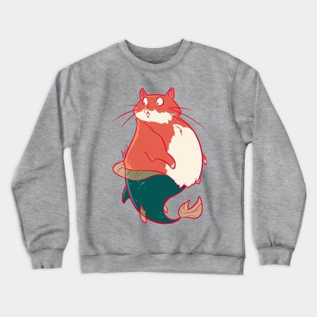 Chubby mercat Crewneck Sweatshirt by LucyDoesArt